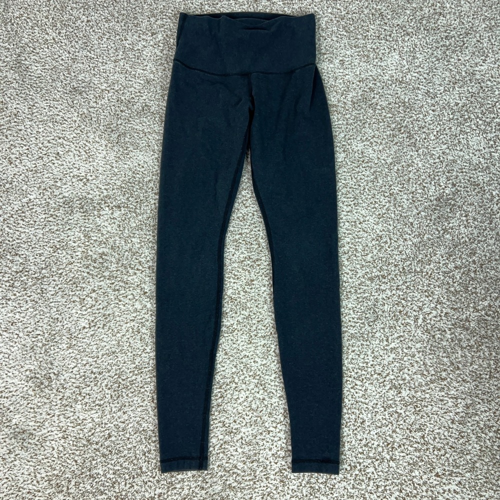Lululemon Leggings Women Small Navy Yoga High Waisted Athletic Pants Gym Workout